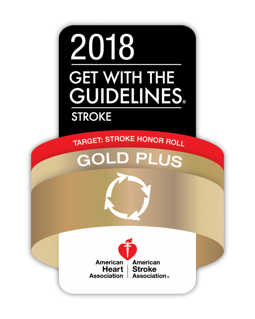 American Heart Association 2018 Get with the Guidelines Gold Plus Stroke