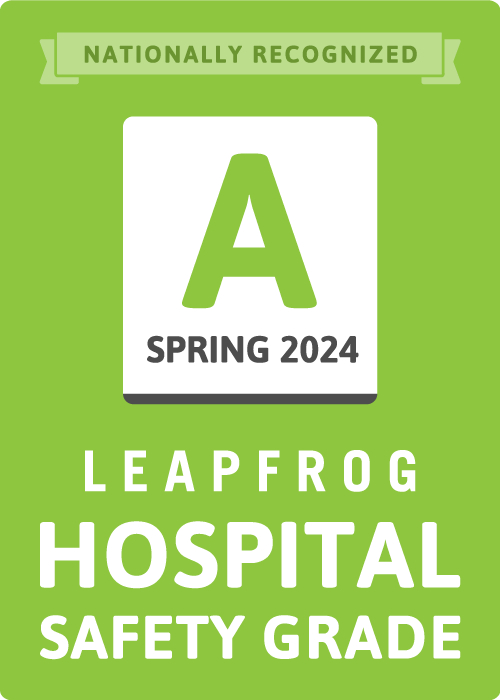 Grado de seguridad hospitalaria de Leapfrog Group primavera de 2024